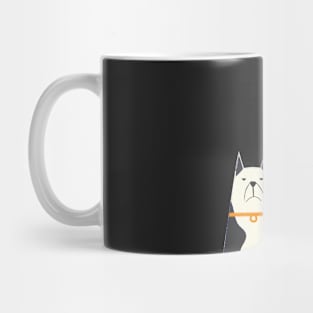 husky in angry mood Mug